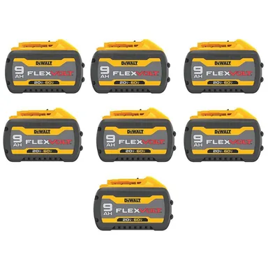 DeWalt DCB609-7, accessory: 20V/60V MAX FLEXVOLT Lithium-Ion 9.0Ah Battery (7 -Pack)