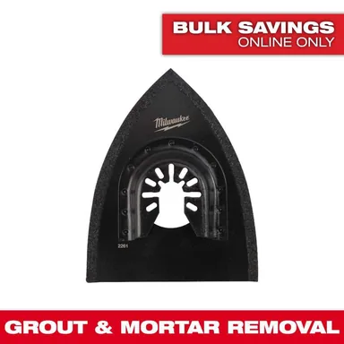 Milwaukee 49-25-2261, accessory: 3 in. Bi-Metal Universal Fit Hybrid Carbide Grit 2-in-1 Blade for Tile Work Multi-Tool Oscillating Blade (1-Piece)