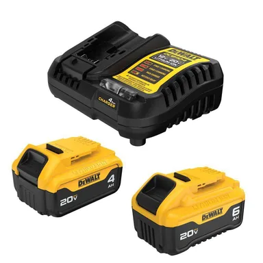 DeWalt DCB2460C, accessory: 20V MAX Lithium-Ion 6.0Ah and 4.0Ah Battery and Charger Starter Kit