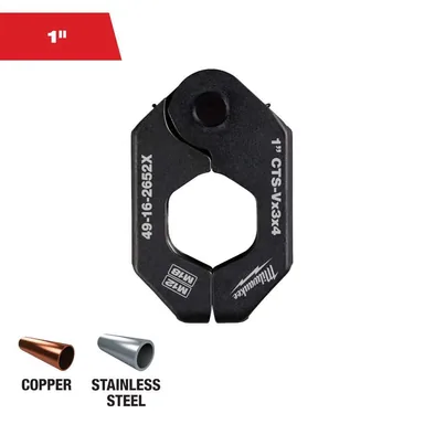 Milwaukee 49-16-2652X, accessory: 1 in. CTS-V Pivoting Press Ring for M18 & M12 FORCE LOGIC Press Tools (photograph from the Home Depot listing)