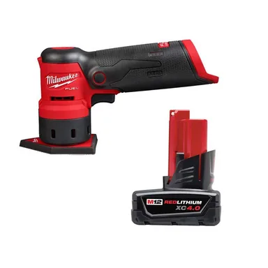 Milwaukee 2531-20-48-11-2440, bundle: M12 FUEL 12-Volt Lithium-Ion Brushless Cordless Orbital Detail Sander w/XC 4.0 Ah Battery Pack