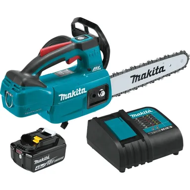 Makita XCU06SM1, kit: Makita XCU06SM1 18V LXT Lithium-Ion Brushless Cordless 10" Top Handle Chain Saw Kit (4.0Ah)