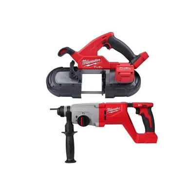 Milwaukee 2829-20-2613-20, bundle: M18 FUEL 18V Lithium-Ion Brushless Cordless Compact Bandsaw w/1 in. SDS Plus Rotary Hammer