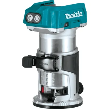 Makita XTR01Z, bare tool: Makita XTR01Z 18-Volt 1/4-Inch Cordless Brushless Compact Router - Bare Tool