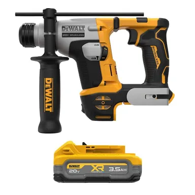 DeWalt DCH172BWDCBP320, bundle: ATOMIC 20V MAX Lithium-Ion Cordless Brushless Ultra-Compact 5/8 in. SDS Plus Hammer Drill with POWERSTACK 3.5 Ah Battery