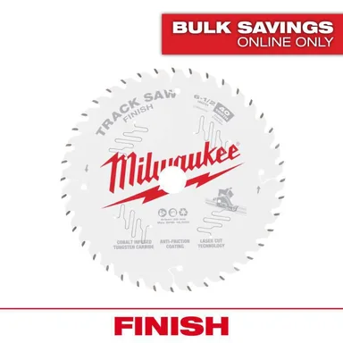 Milwaukee 48-40-0625, accessory: 6-1/2 in. x 40-Tooth Fine Finish Track Saw Blade (1-Pack)