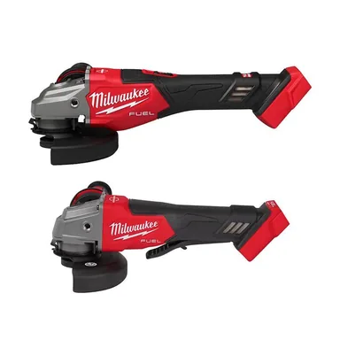 Milwaukee 3671-20-2880-20, bundle: M18 FUEL 18V Lithium-Ion Brushless Cordless 4-1/2 in./6 in. Braking Grinder with Slide Switch w/ 4-1/2 in./5 in. Grinder