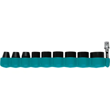 Makita E-01672, accessory: Makita E-01672 Impact XPS 10 Pc. 3/8" Drive 6-Point SAE Impact Socket Set w/ Standard Socket Adapter