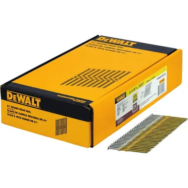 DeWalt DWRHS12D131G, accessory: 3-1/4 in. x 0.131 in. Galvanized Metal Framing Nails 2000 per Box