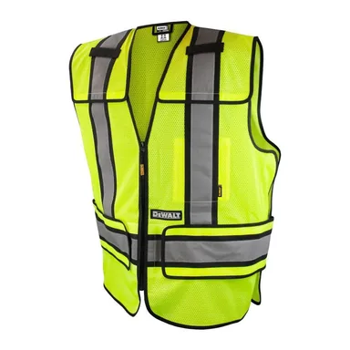 DeWalt DSV421-S/L, unclassified: Small/Large High Visibility Green Adjustable Breakaway Vest