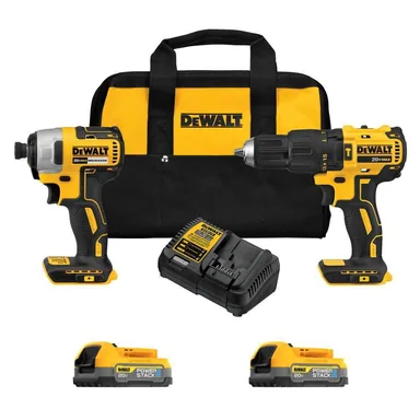 DeWalt DCK274E2, bundle: 20V MAX Lithium-Ion Cordless 2-Tool Combo Kit (photograph from the Home Depot listing)