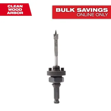 Milwaukee 49-56-9306, accessory: BIG HAWG Steel Clean Wood Arbor with Pilot Bit