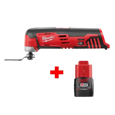 Milwaukee 2426-20-48-11-2420, bundle: M12 12-Volt Lithium-Ion Cordless Oscillating Multi-Tool with M12 2.0Ah Battery