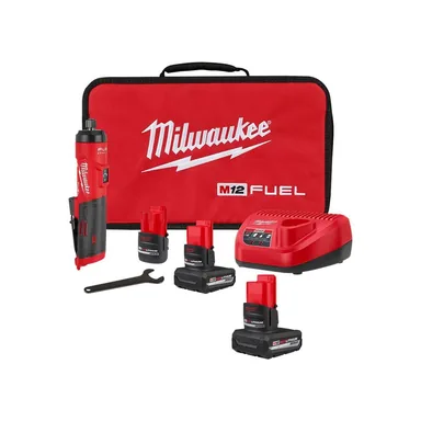 Milwaukee 3486-22-48-11-2450, bundle: M12 FUEL 12V Lithium-Ion Brushless Cordless 1/4 in. Straight Die Grinder & M12 5.0 Battery