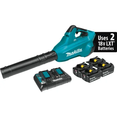 Makita XBU02PT1, kit: Makita X2 XBU02PT1 36-Volt 5.0Ah LXT Lithium-Ion Cordless Brushless Blower Kit