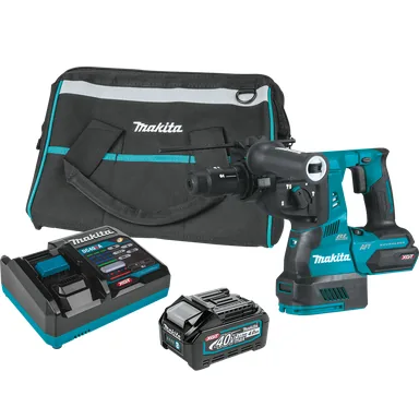 Makita GRH02M1, kit: Makita GRH02M1 40V max XGT Brushless Cordless 1-1/8" SDS-PLUS AVT Rotary Hammer Kit, with Interchangeable Chuck, AWS Capable (4.0Ah)