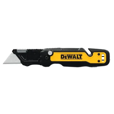 DeWalt DWHT10992, accessory: Push and Flip Folding Lock-Back Utility Knife with Blade Storage (photograph from the Home Depot listing)