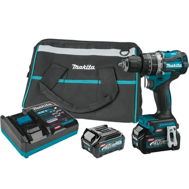 Makita GPH02D, kit: Makita GPH02D 40V max XGT Compact Brushless Cordless 1/2" Hammer Driver-Drill Kit (2.5Ah)