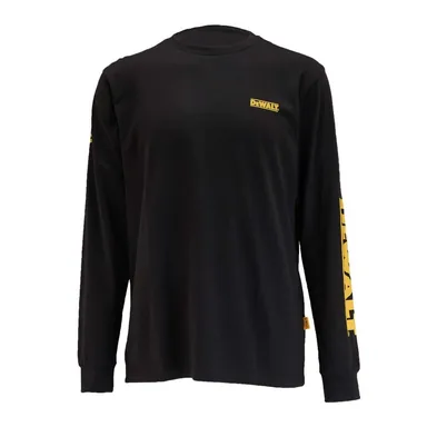 DeWalt DXWW50080-001-L, unpowered: Brand Carrier Unisex Large Black Blend Long Sleeved T-Shirt