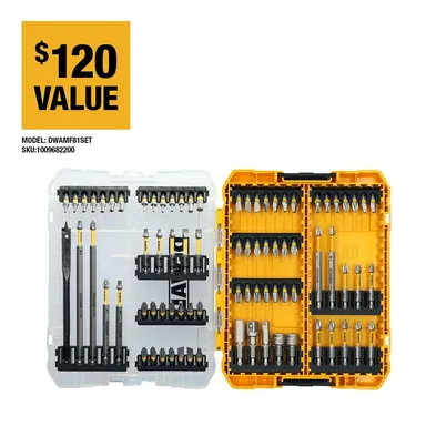 DeWalt DWAMF81SET, accessory: MAXFIT ULTRA Steel Screwdriving Bit Set (81-Piece)