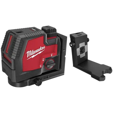 Milwaukee 3522-21-48-35-1311, bundle: 100 ft. Green Cross Line and Plumb Points Rechargeable Laser Level Kit with 360° Quick Connect Laser Mount