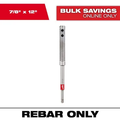 Milwaukee 48-20-6727, accessory: 7/8 in. x 12 in. SDS-Plus Rebar Cutter