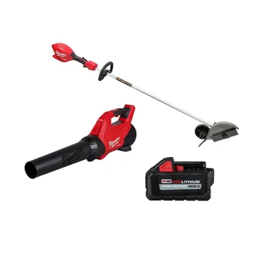 Milwaukee 3011-20-3017-20-48-11-1865, bundle: M18 FUEL 18V 8 in. Brushless Cordless Battery Powered Straight Shaft Lawn Edger, M18 FUEL Blower, M18 6.0 Ah Battery