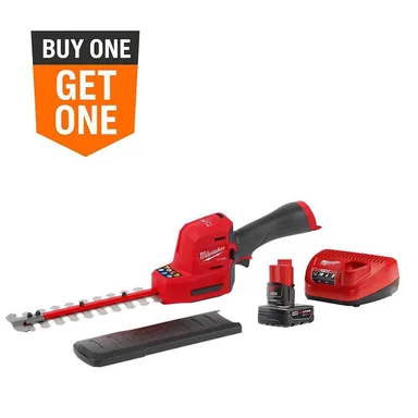 Milwaukee 2533-21, kit: M12 FUEL 8 in. 12V Lithium-Ion Brushless Cordless Hedge Trimmer Kit with 4.0 Ah Battery and Charger