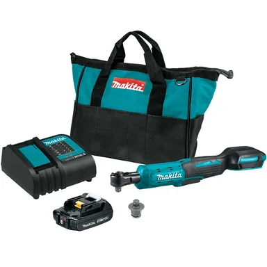 Makita XRW01SR1, kit: Makita XRW01SR1 18V LXT 3/8"-1/4" Square Drive Li-Ion Cordless Ratchet Kit