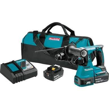 Makita XRH01T, kit: Makita XRH01T 18V LXT Lithium-Ion Brushless Cordless 1" 
SDS-PLUS Rotary Hammer Kit (5.0Ah)