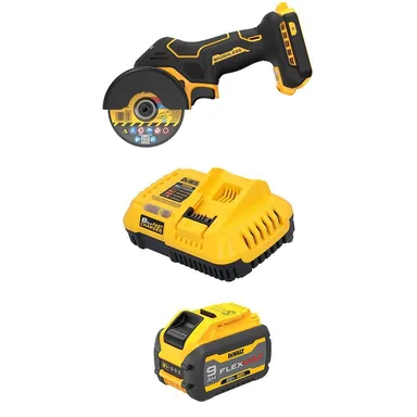 DeWalt DCS438BWDCB609C, bundle: 20V XR Lithium-Ion Cordless 3 in. Cut-Off Tool with 20V/60V MAX FLEXVOLT 9. 0Ah Battery and Charger