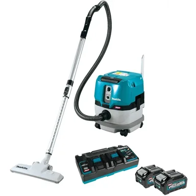 Makita GCV01PM, kit: Makita GCV01PM 40V max XGT Brushless Cordless 2.1 Gallon Wet/Dry Dust Extractor/Vacuum Kit (4.0Ah)