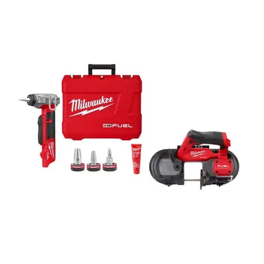 Milwaukee 2532-20-2529-20, bundle: M12 FUEL 12-Volt Li-Ion Brushless Cordless Pro Pex Expansion Tool w/1/2 in. to 1 in. Expander Heads & M12 Fuel Bandsaw