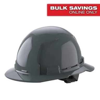 Milwaukee 48-73-1115, accessory: BOLT Gray Type 1 Class E Full Brim Non-Vented Hard Hat with 4 Point Ratcheting Suspension
