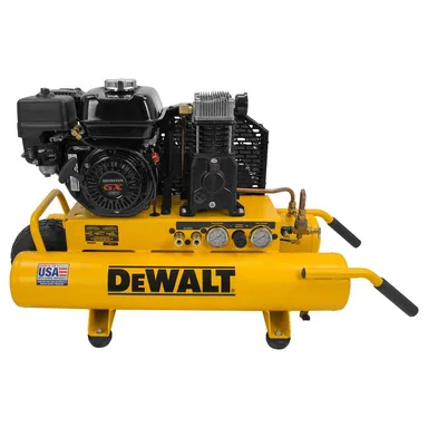 DeWalt DXCM081, standalone tool: 8 Gal. 175 PSI Honda GX160 Gas Powered Wheelbarrow Air Compressor