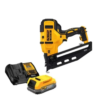 DeWalt DCN660BWDCBP034, bundle: 20V MAX XR Lithium-Ion 16-Gauge Cordless Angled Finish Nailer with 1.7Ah Battery Pack and Charger