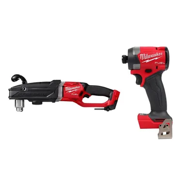 Milwaukee 2809-20-2953-20, bundle: M18 FUEL 18V Lithium-Ion Brushless Cordless GEN 2 SUPER HAWG 1/2 in. Right Angle Drill w/ Impact Driver