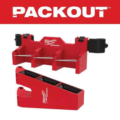 Milwaukee 48-22-8607, accessory: PACKOUT Long Tool Holder Tool Box Rack Attachment (photograph from the Home Depot listing)