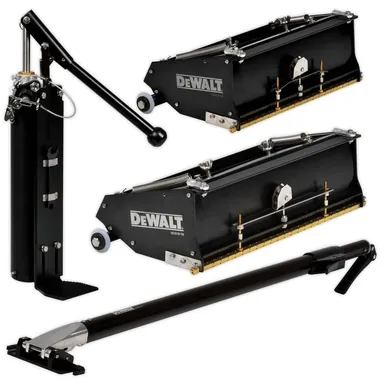 DeWalt DXTT-2-605, unpowered: DEWALT 10 in. and 12 in. Drywall Flat Box Combo Set with Pump and Medium Extension Handle