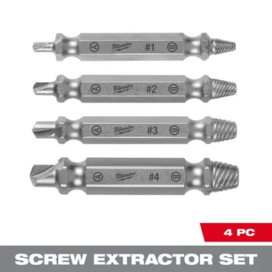Milwaukee 49-57-9001, accessory: M2 Steel Screw Extractor Set (4-Piece)