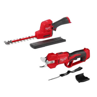 Milwaukee 2533-20-2534-20, bundle: M12 FUEL 8 in. 12V Lithium-Ion Brushless Cordless Battery Hedge Trimmer w/M12 Brushless Pruner Shears (2-Tool)