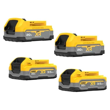 DeWalt DCBP334-4, accessory: 20V MAX XR Powerstack Lithium-Ion 3.5 Ah and 1.7 Ah Battery Packs (4-Pack)