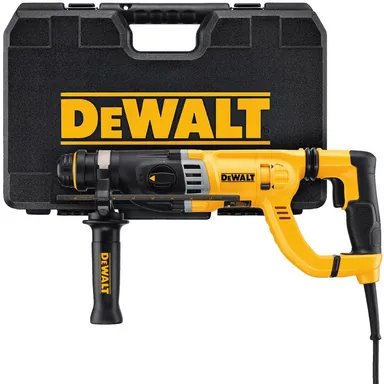 DeWalt D25263K, standalone tool: 8.5 Amp 1-1/8 in. Corded SDS-PLUS D-Handle Concrete/Masonry Rotary Hammer Drill Kit (photograph from the Home Depot listing)