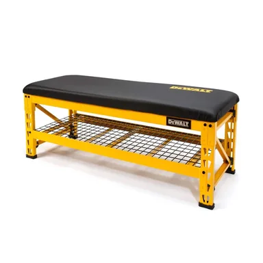 DeWalt DXSTFB048, accessory: 20 in. H x 50 in. W x 18 in. D Garage Bench with Wire Grid Storage Shelf