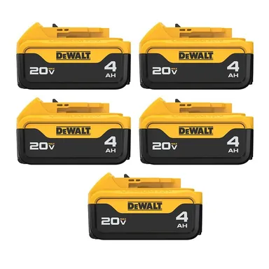 DeWalt DCB204-5, accessory: 20V MAX Lithium-Ion 4.0Ah Battery -Pack (5 -Pack)