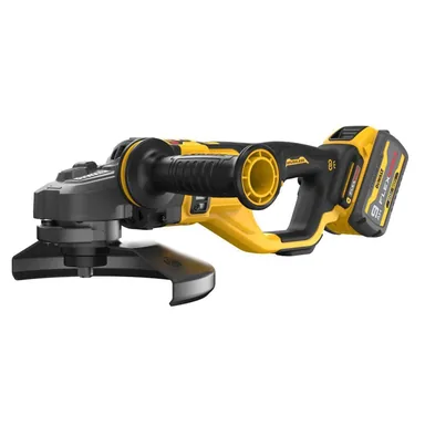 DeWalt DCG460X2, kit: FLEXVOLT 60-Volt Lithium-Ion Cordless 7 in. to 9 in. Large Angle Grinder with (2) FLEXVOLT Battery Packs (photograph from the Home Depot listing)