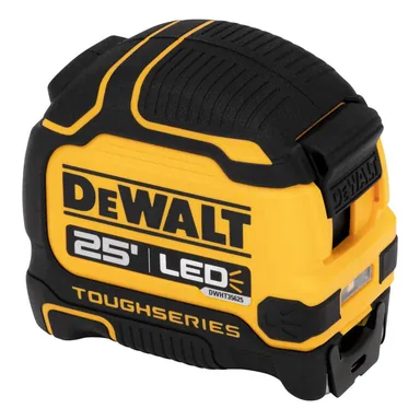 DeWalt DWHT35625S, accessory: 25 ft. Tape Measure with Rechargeable LED Light (photograph from the Home Depot listing)