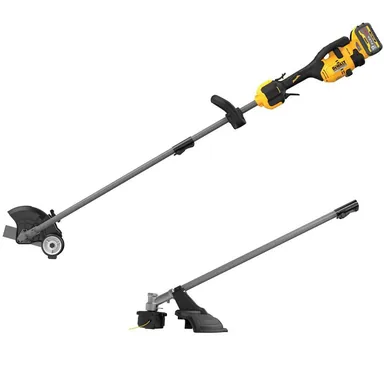 DeWalt DCED472X1WAS9ST, bundle: FLEXVOLT 60V MAX 7.5 in. Cordless Battery Powered Attachment Capable Edger & Trimmer Attachment w/ 3Ah Battery & Charger