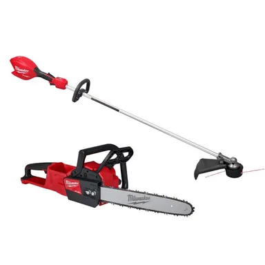 Milwaukee 3046-20-2727-20, bundle: M18 FUEL 18V 16 in. Brushless Cordless Straight Shaft String Trimmer w/ M18 FUEL 16 in. Chainsaw