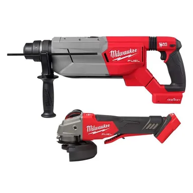 Milwaukee 2916-20-2888-20, bundle: M18 FUEL ONE-KEY 18V Lithium-Ion Cordless 1-1/4 in. SDS-Plus Rotary Hammer (Tool-Only) with 4-1/2 in./5 in. Grinder